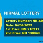 NIRMAL LOTTERY RESULT | NR-426 | 04/04/2025