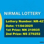 NIRMAL LOTTERY RESULT | NR-427 | 11/04/2025