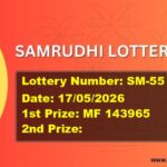 SAMRUDHI LOTTERY RESULT | SM-55 | 17/05/2026
