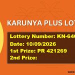 KARUNYA PLUS LOTTERY RESULT | KN-640 | 10/09/2026