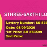 STHREE-SAKTHI LOTTERY RESULT | SS-536 | 08/09/2026